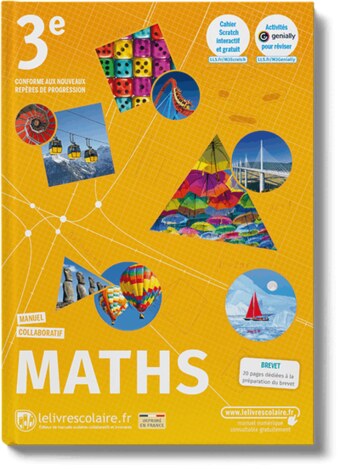 Couverture du manuel Mathématiques 3e (2021)