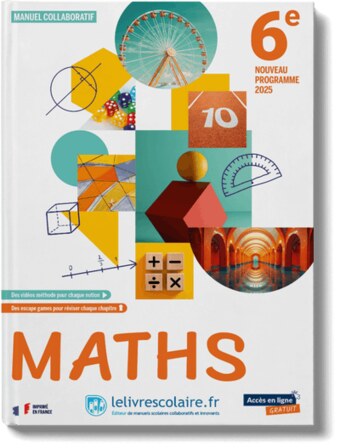 Couverture du manuel Mathématiques 6e (2025)